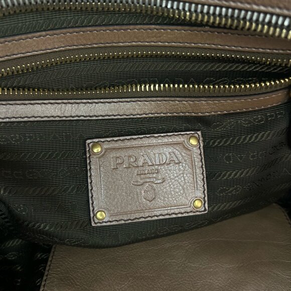 Buttery Gold, Prada Ombre Glace Bowling Bag - Picture 7 of 8